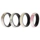 thumbnail image 1 of Juego de anillos de boda de silicona de 2 capas Bordo-Marble de ROQ para mujer Anillo 4 x 8 mm, 1 of 1