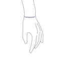 thumbnail image 2 of Bling Jewelry Womens Lavender Tanzanite Zircon Accent Bolo Tennis Bracelet Sterling Silver Adjustable, 2 of 5
