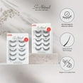 thumbnail image 5 of Kiss So Natural False Eyelashes, ‘Fluffy Natural’, 10mm-12mm, Medium Volume, 5 Pairs, 5 of 13