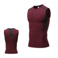thumbnail image 4 of Wotryit Tank Tops Men Mens Fitness Sleeveless T Shirt Fitness Tight Tops with Quarter Zipper Mens Tank Top Red L, 4 of 8
