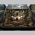 thumbnail image 4 of Pzuqiu Wolf Flag Car Seat Cover Super Breathable Car Seat Cover Full Set Easy to Install Car Seat Protector Accessories Universal Elegance Universal Cars Interior Covers for Sedans Trucks, 4 of 7