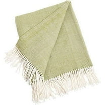 Fennco Styles Herringbone Collection Contemporary Fringed 50 x 60 Inch Throw