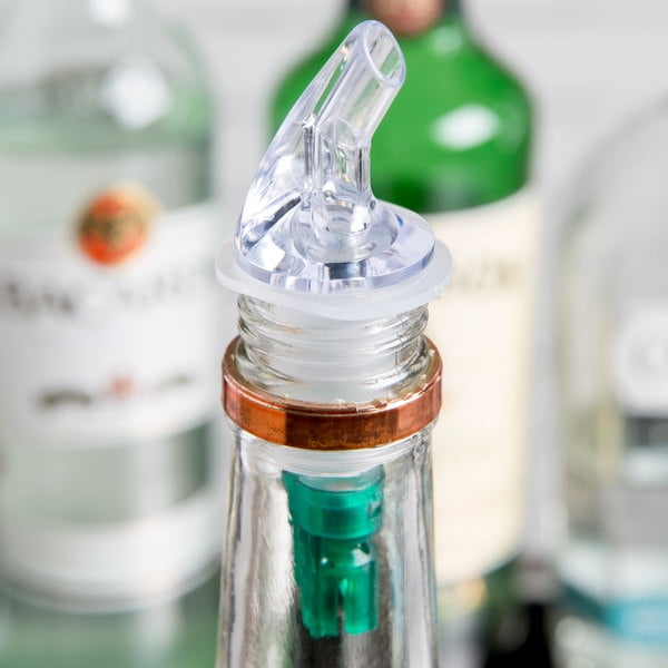 75 Oz Clear Spout Green Tail Measured Liquor Pourer Without Collar 12 Pack Walmart Canada