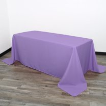 Your Chair Covers - 90 x 156 Inch Rectangular Polyester Tablecloth Lavender