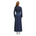 thumbnail image 2 of Choomomo Women's Cassock Church Clergy Dress Long Choir Robe Minister Maxi Dress Priest Preacher Dresses Navy Blue XXL, 2 of 7