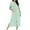 Mint Green6, variant on biudgviw Zipper Robes for Women Printted Graphic Short Sleeve Housecoats Side Split Long Bathrobe Soft Sleepwear with Pockets S-XXL