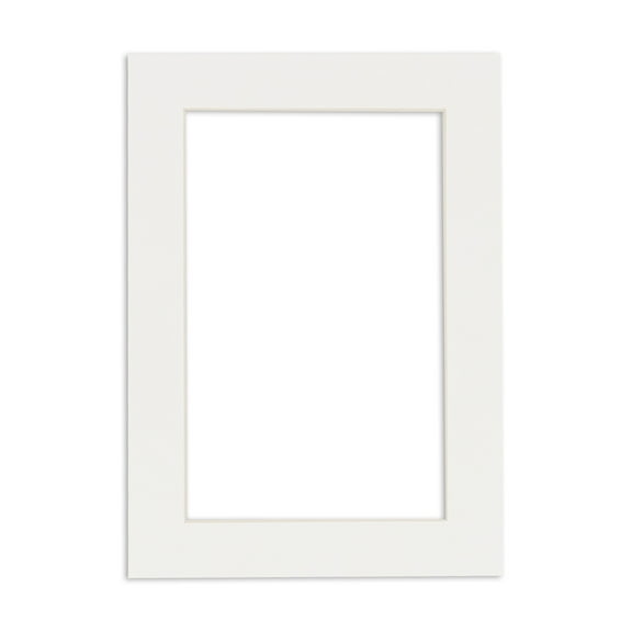 Textured White Acid Free 5x7 Picture Frame Mats with White Core Bevel Cut for 4x6 Pictures - Fits