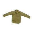 thumbnail image 4 of Camisa informal masculina a escala 1/6, tela resistente al desgaste, ropa de muñeca hecha a mano caqui, 4 of 9