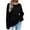 Black, variant on RYRJJ Womens Oversized Sweaters Fall Crew Neck Long Sleeve Drop Shoulder Pullover Casual Cable Knit Chunky Sweater Tops(Army Green,XL)