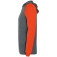 thumbnail image 4 of Holloway Sportswear L Echo Hoodie Graphite Heather/Orange 222539, 4 of 4