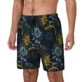 thumbnail image 2 of Uemuo Sunflowers Pattern Mens Swim Trunks Quick Dry Board Shorts with Mesh Lining, Stretch Beach Shorts Quick Dry No-Chafing Board Shorts-X-Large, 2 of 9