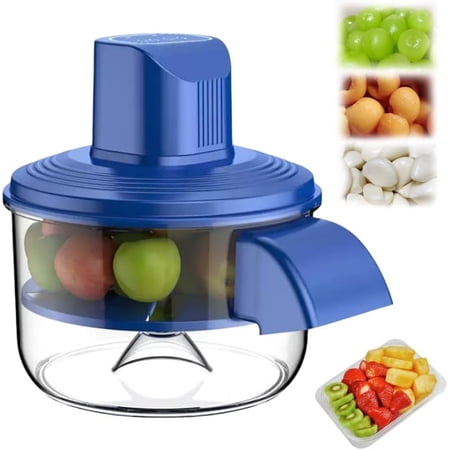 KANOHENO Transparent Electric Fruit and Vegetable Peeler,Rechargeable Wireless Automatic Garlic Peeling Machine with 5-Blade Contoured Design for Home Kitchen