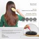 thumbnail image 3 of Boar and Bamboo Bristle Hairbrush Wide Anti-Static Comfortable and Durable Massage Pad (Black), 3 of 5