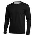thumbnail image 6 of cfhntfmh Mens Long Sleeve Workout Shirts with Thumb Holes Casual Base Layer Athletic Running Gym Hiking Shirts(Black aa1, Medium), 6 of 6
