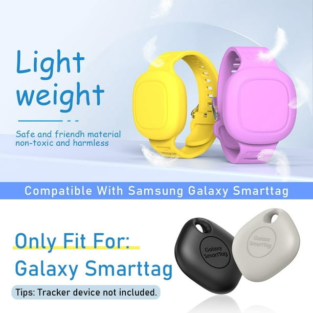 Braccialetto Smarttag impermeabile 2pcs per bambini, morbido silicone  Galaxy Smarttag Wristband nascosto Tracker GPS leggero per Samsung Galaxy  Smarttag