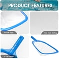thumbnail image 3 of Hot Tub Skimmer Spa Net with 12'' Aluminum Pole Ultra Fine Mesh Net Handy Leaf Skimmer for Small Above Ground Pools Pick Up Fine Debris Lightweight Net, 3 of 10