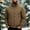 Coffee, variant on Men's Diamond Quilted Flight Jacket - Insulated Warm Winter Bomber Style Padded Coat with Side Pockets