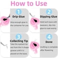 thumbnail image 4 of 300 Pcs Pink Glue Rings for Eyelash Extensions, Disposable Rings for Lashes with V-Shaped Notches and Glue Holders, 4 of 7