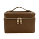 thumbnail image 1 of Estuche de viaje para cosméticos, organizador de maquillaje con divisor extraíble, impermeable, de piel sintética, neceser para vacaciones, para mujer, 1 of 8