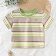 thumbnail image 2 of Splozh Tee Garçon Mignon Été Graphique Tee Décontracté Garçons Mode Dessin Animé Garçon Chemise à Manches Courtes Garçon Chemise à Enfiler, Vert, 3-4 Ans, 2 of 4