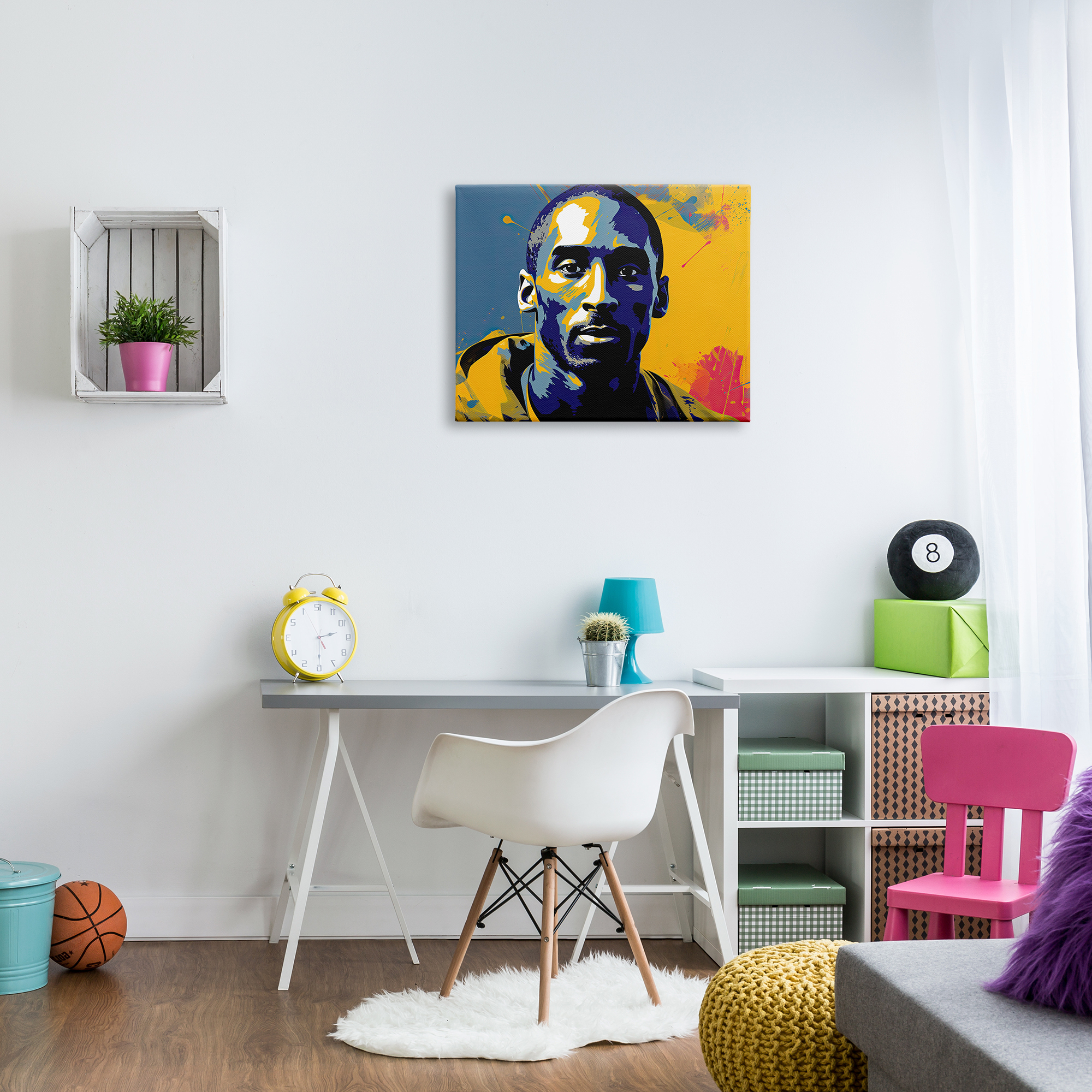 Stupell Industries Abstract Paint Pop Kobe Abstract Painting Gallery Wrapped Canvas Art Print Wall Art, 30 x 24