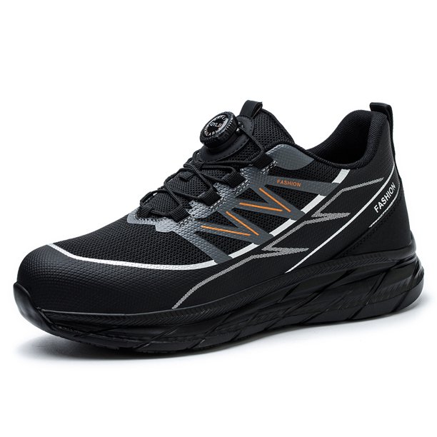 Zapatos de punta de acero para hombres zapatos de seguridad livianos sin deslizamiento zapatos de trabajo cómodo