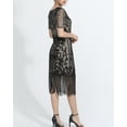 thumbnail image 2 of Short Sleeve Flapper Wedding Cocktail Evening Dress Adult Charleston Flapper, 2 of 3