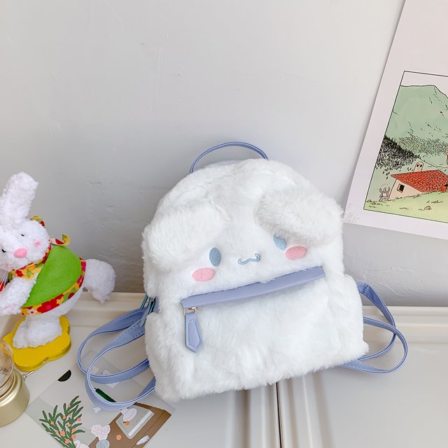 Bolsa Mochilas estéticas Kawaii de hombro de perro con orejas de dibujos animados Chica linda (Blanco) Ehuebsd Para Estrenar