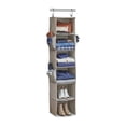 thumbnail image 5 of Better Homes & Gardens 6-Shelf Hanging Closet Organizer with Side Pockets in Gray, 5 of 12