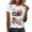 #0430-White, variant on Women's Short Sleeve T Shirts with Funny Graphic Print, Casual Crew Neck Novelty Tees with Humor Design, Soft Stretchy Tops for Spring Summer Fall, Daily Party Vacation Fashion Wear Gift