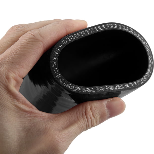 Manguera Reductora De Silicona 70mm 45 Grados Para Coche - Acoplador Intercooler, Negro, Resistente A Altas Temperaturas