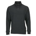 thumbnail image 3 of Boxercraft BM5209 Men's French Terry Button Pullover-Charcoal Heather-2XL, 3 of 4