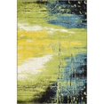 thumbnail image 1 of Unique Loom Tapis Abstrait Moderne Lyon 6' x 9' Rectangle Vert Clair/bleu, 1 of 10