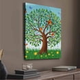 thumbnail image 2 of Vintage Abstract Tree With Butterflies Canvas Wall Art, 2 of 8
