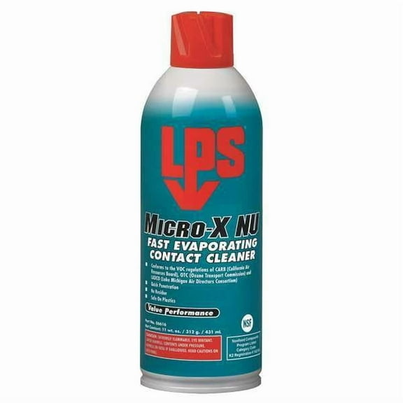 Lps Contact Clnr,Spray Can,11oz,MicroX NU 06616