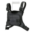 thumbnail image 3 of Bolsa de pecho Muserise Sports resistente al agua para hombre, color negro, 3 of 6