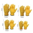 thumbnail image 6 of Hadanceo Durable Gardening Gloves Soft Wear Faux Leather Wear-resistant Stab-resistant Work Gloves for Outdoor, 6 of 8