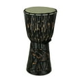 thumbnail image 1 of 15 Inch Tall Hand Carved Elephant Djembe Drum, 1 of 3