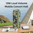 thumbnail image 6 of Aursear Portable Bluetooth Speaker with Deep Bass Basser,Outdoor Speakers Wireless Stereo Sound,IPX5 Waterproof,30H Playtime for Home Party-Camo, 6 of 7