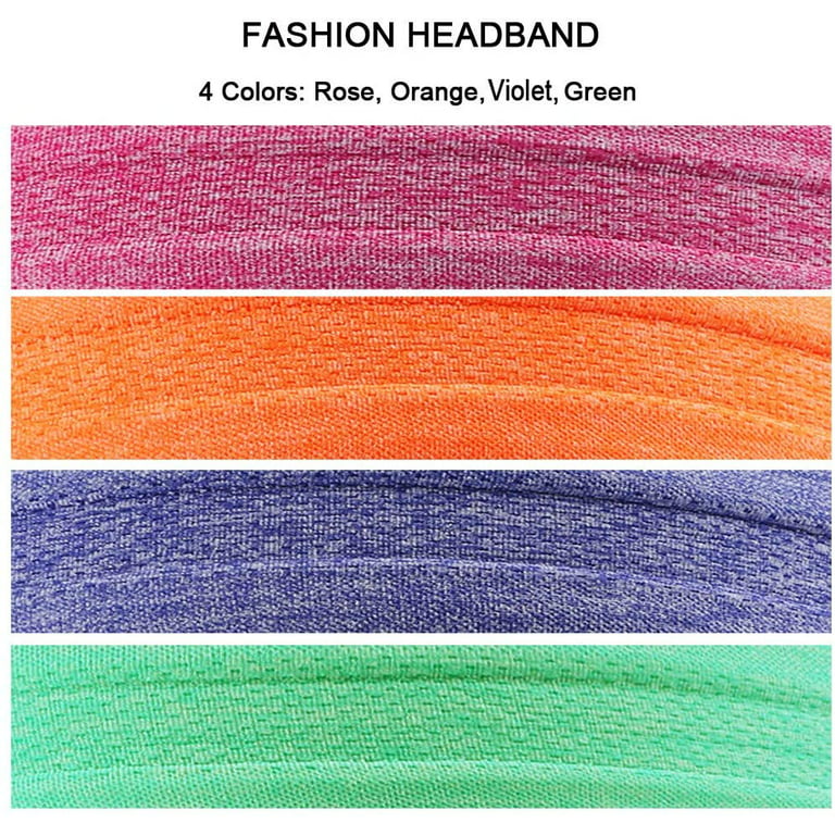 Calbeing Workout Sweat Bands Headbands for Women, Sports  Running Headband for Exercise, Moisture Wicking Sweatband for Fitness  Running Athletic Yoga 4Pack : Clothing, Shoes & Jewelry