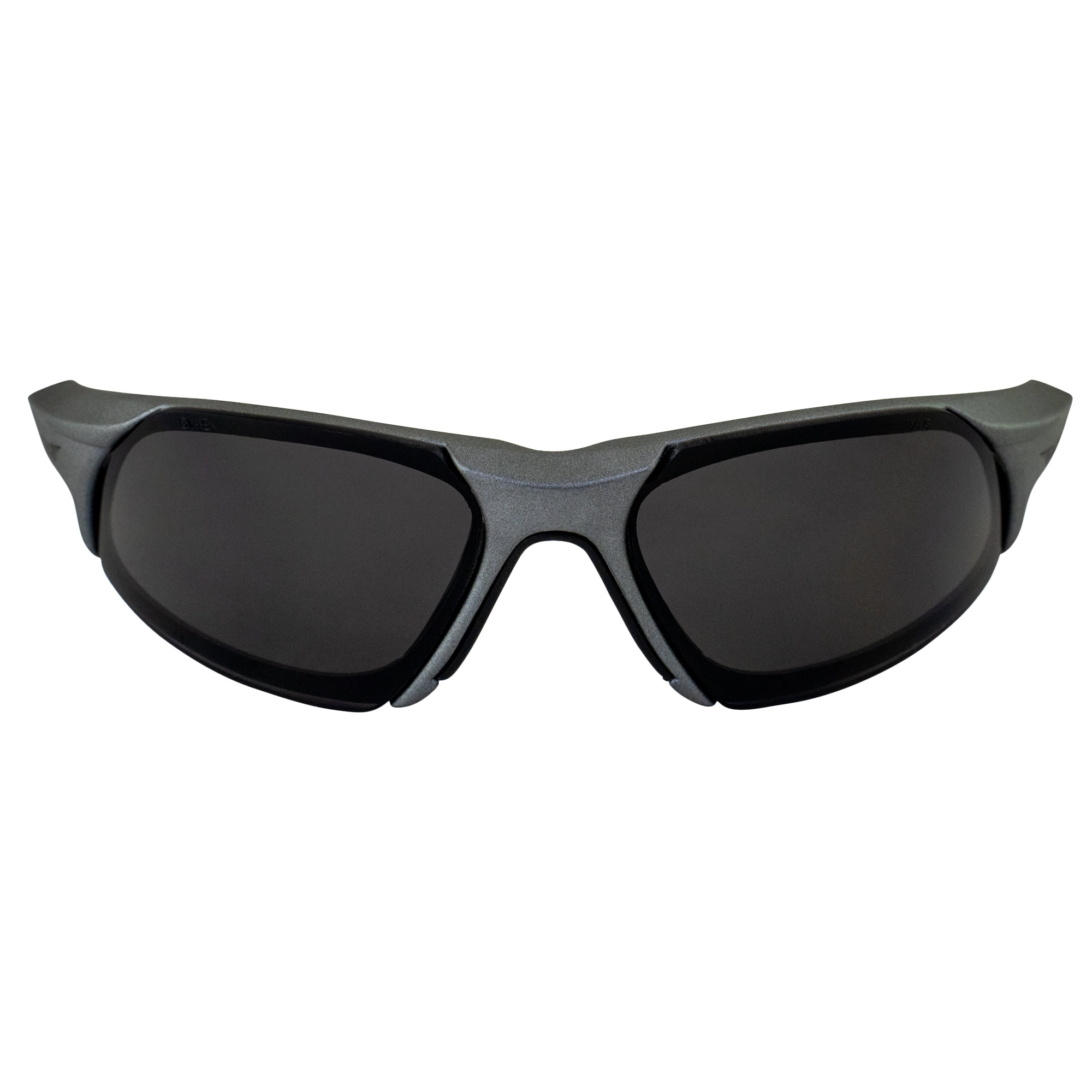 GLOBAL VISION EYEWEAR C8RDSM CODE-8 CF SAFETY GLASSES WITH SMOKE LENSES AND RED FRAME