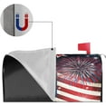 thumbnail image 7 of 4th of July American Flag Mailbox Covers Magnetic Standard Size 18x21 Inch Patriotic Mailbox Cover Magnetic Mailbox Covers Post Wraps Letter Box Cover for Home Garden Yard Decor, 7 of 7