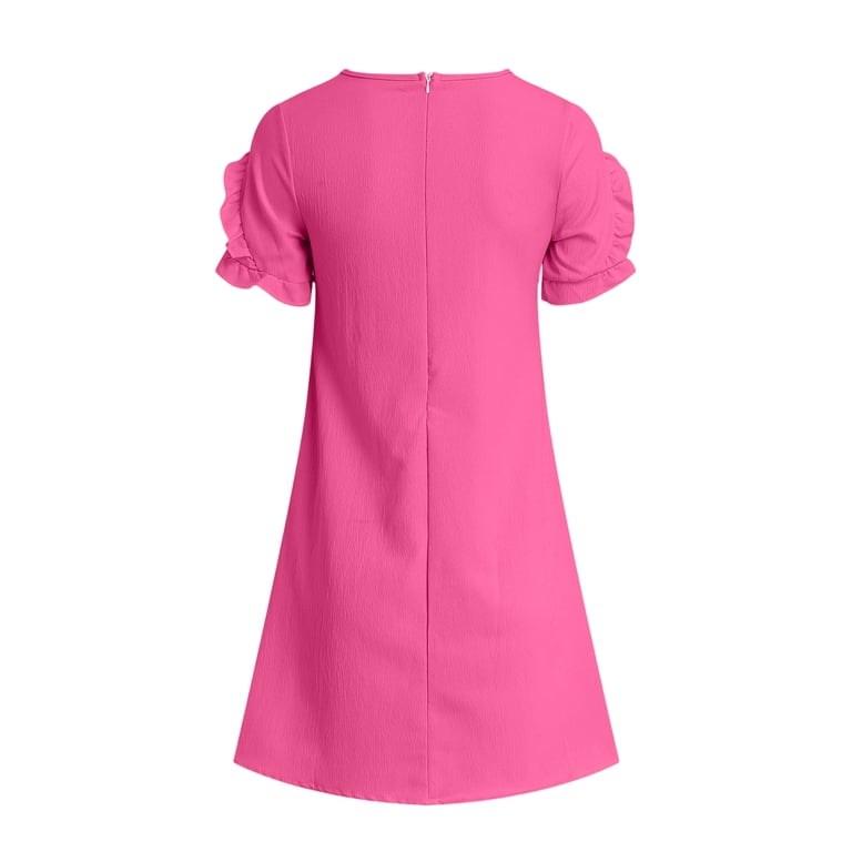 hot pink dress size 14 Gubotare Girls Toddler Girls Spring Dress Little Girl Rainbow Summer Dresses for Girls Sleeveless Sundress 14-15 (Hot Pink,14-15 Years) bralette