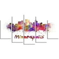 thumbnail image 4 of Minneapolis Skyline 40.00" x 30.00" Painting Art Prints, by Designart, 4 of 5