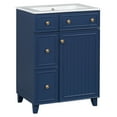 thumbnail image 5 of MAYEERTY 24" Bathroom Vanity Cabinet - Ceramic Sink, 2 Drawers for Organization, Practical for Bathrooms, 5 of 22