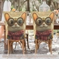 thumbnail image 5 of Decorative Chair Back Cover One Size x2 Chair Cover Dining Chair Slipcovers Chair Back Decoration Festival Chair Decoration Super Cute Cat, 5 of 6