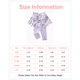 thumbnail image 2 of 12 Months Baby Girls Clothes 18 Months Girls 2PCS Floral Outfits Set Toddler Girls Long Sleeve Flower Top Stripe Pants Clothing Set Purple, 2 of 6