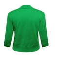 thumbnail image 3 of FOLUNSI Women's 3/4 Sleeve Cropped Cardigans Sweaters Jackets Open Front Short Shrugs for Dresses, 3 of 6