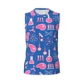 thumbnail image 6 of Lsque Science Experiment Print Men's Cotton Blend Sleeveless Muscle Shirts (S-3XL)- Moisture Wicking, Odor Protection, UPF 30+,Small, 6 of 8