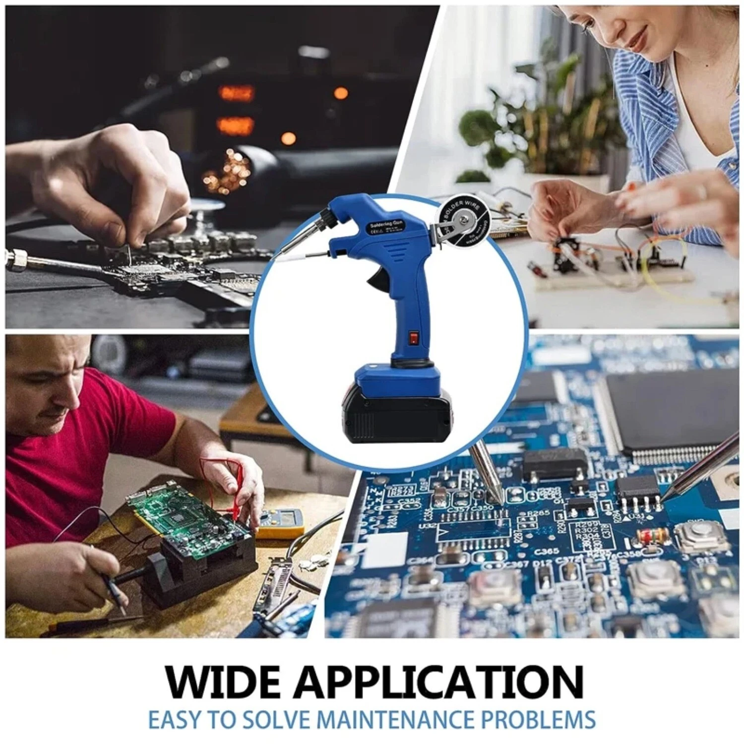 Cordless Soldering Iron Gun for Bosch 18V Li-ion Battery Handheld Welding Gun